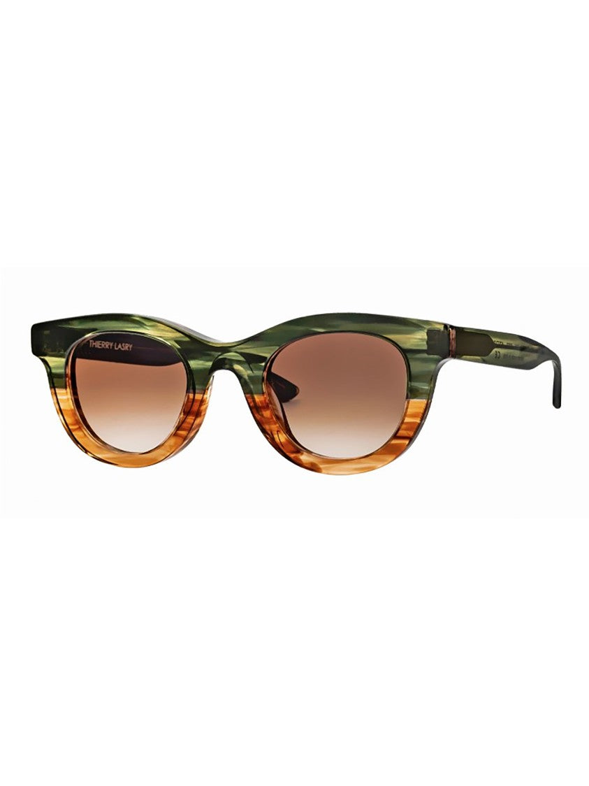 Thierry Lasry Consistency Two-Tone Cat-Eye Acetate Sunglasses