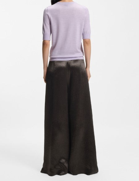 Boss High-Waist Wide-Leg Pants With Elegant Drape