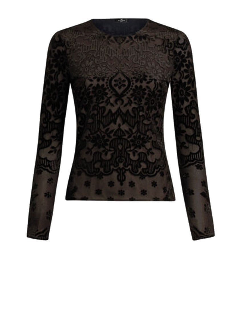 Etro Jaquard Tulle Top