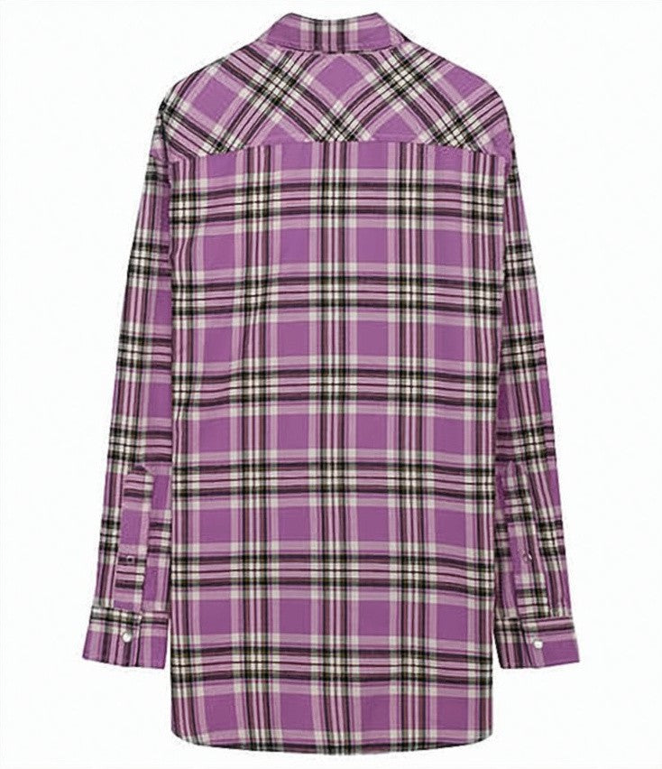 Isabel Marant Plaid Long-Sleeved Shirt With Classic Collar
