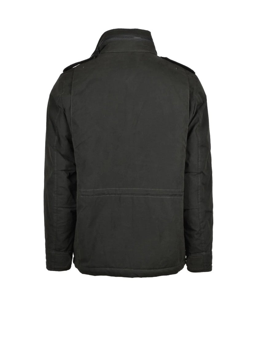 Aspesi Quilted Parka With Concealed Hood And Flap Pockets