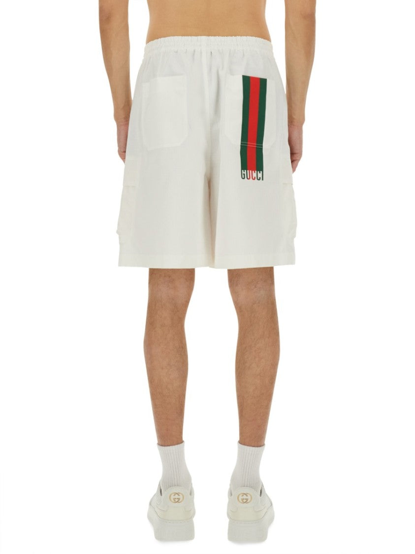 Gucci Cotton "Web" Shorts