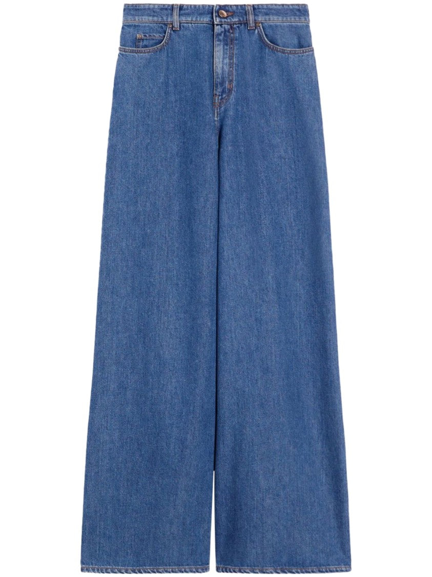 Max Mara High-Waisted Wide-Leg Jeans With Relaxed Fit