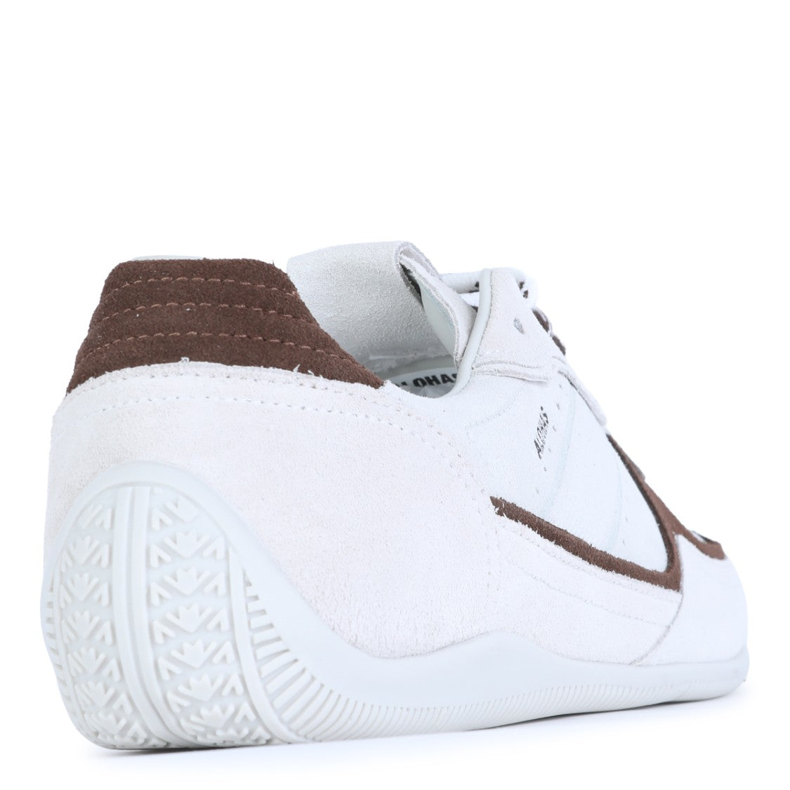 Alohas White Perforated Contrast Inserts Sneakers