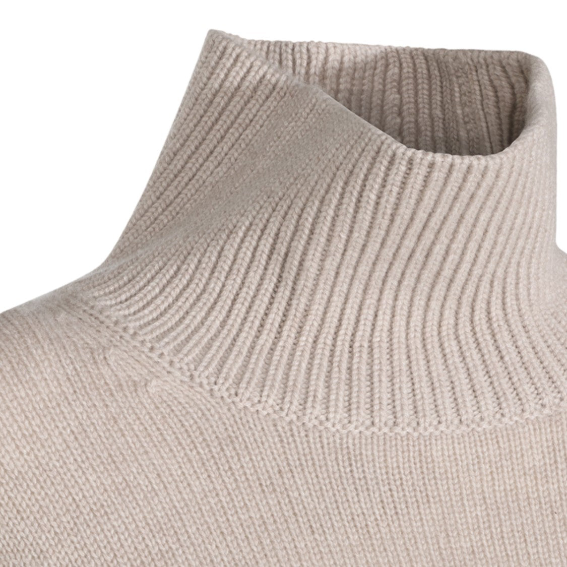 Lisa Yang Ribbed Turtleneck Sweater With Relaxed Fit And Wide Cuffs