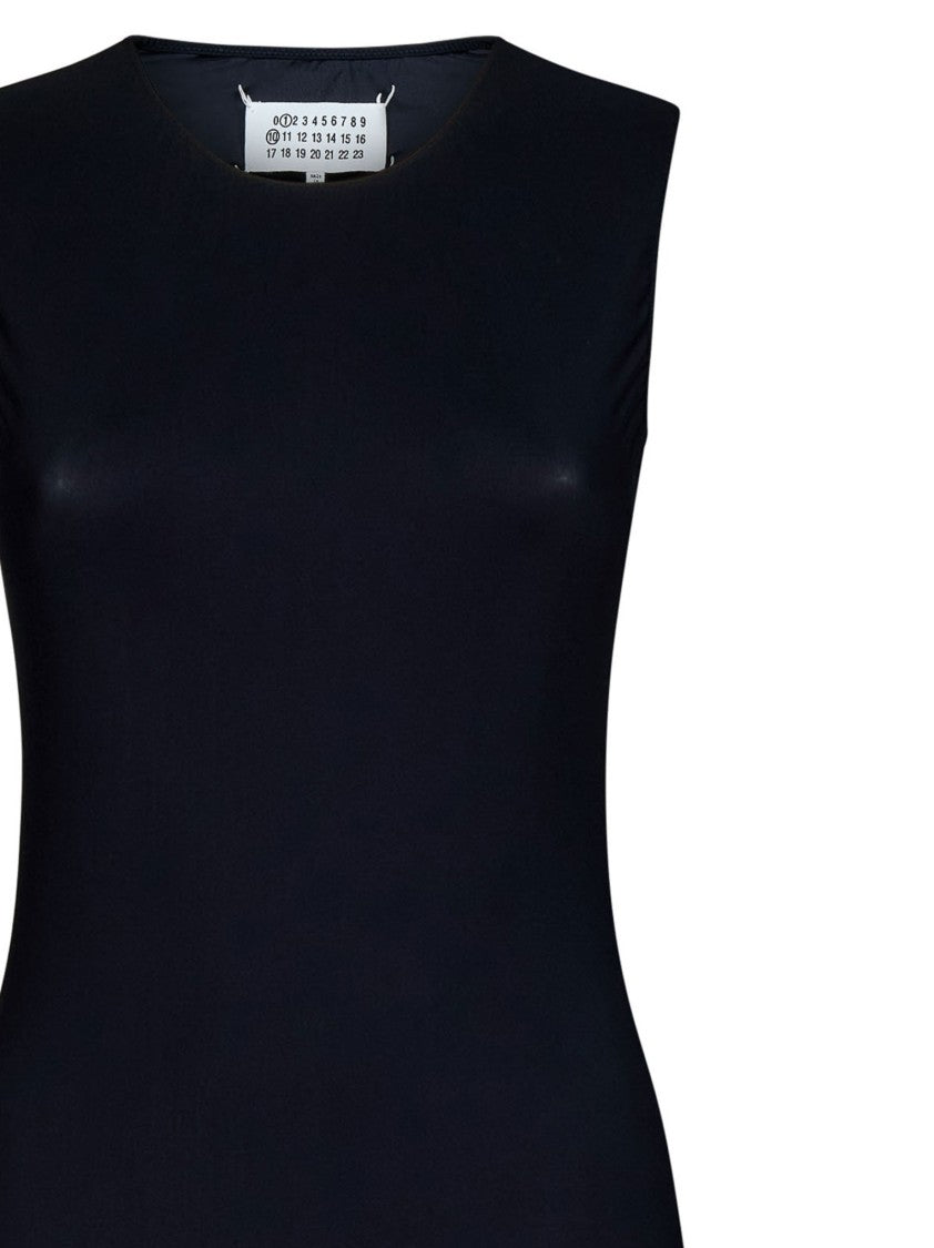 Maison Margiela Black Sleeveless Stretch Jersey Bodysuit