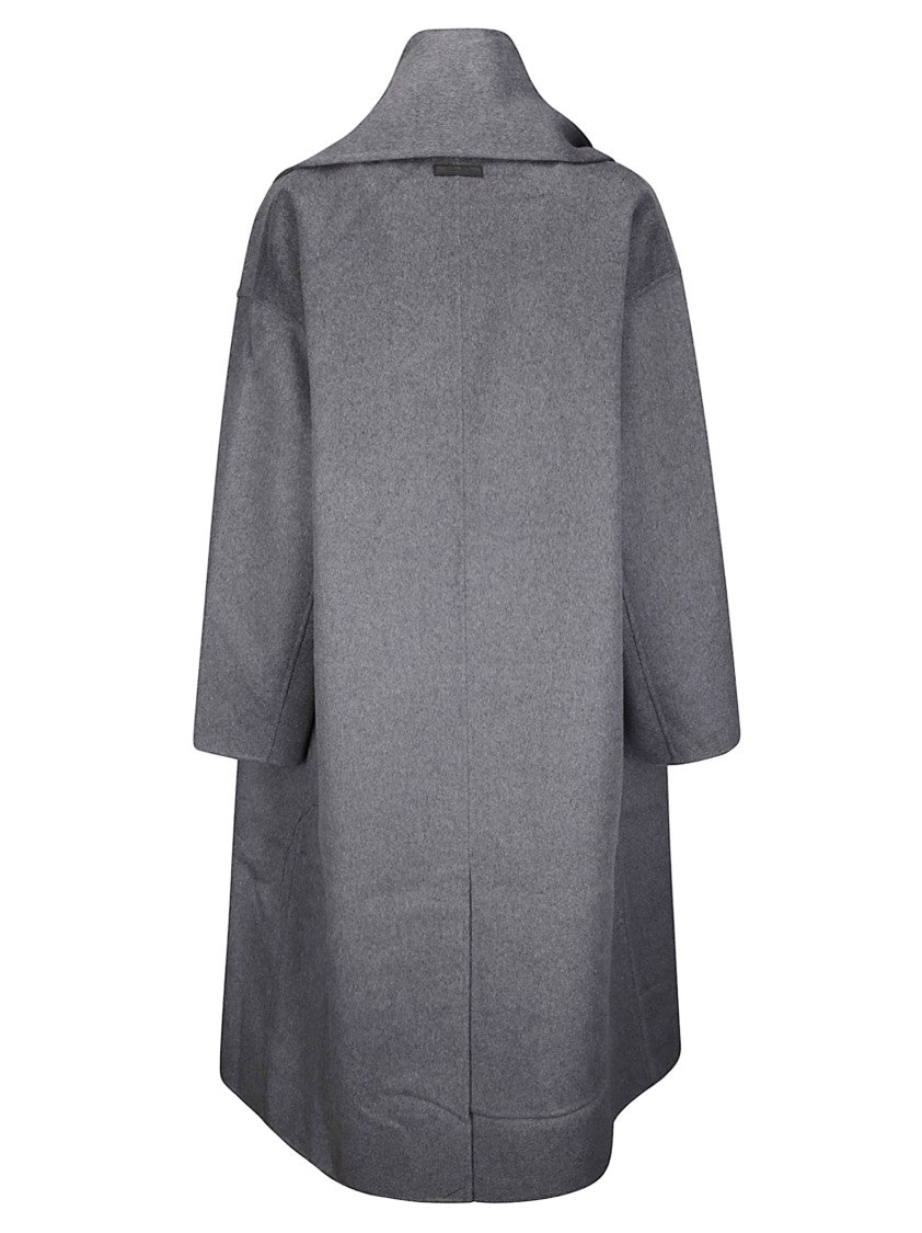 Calvin Klein Double-Faced Wool Scarf Coat