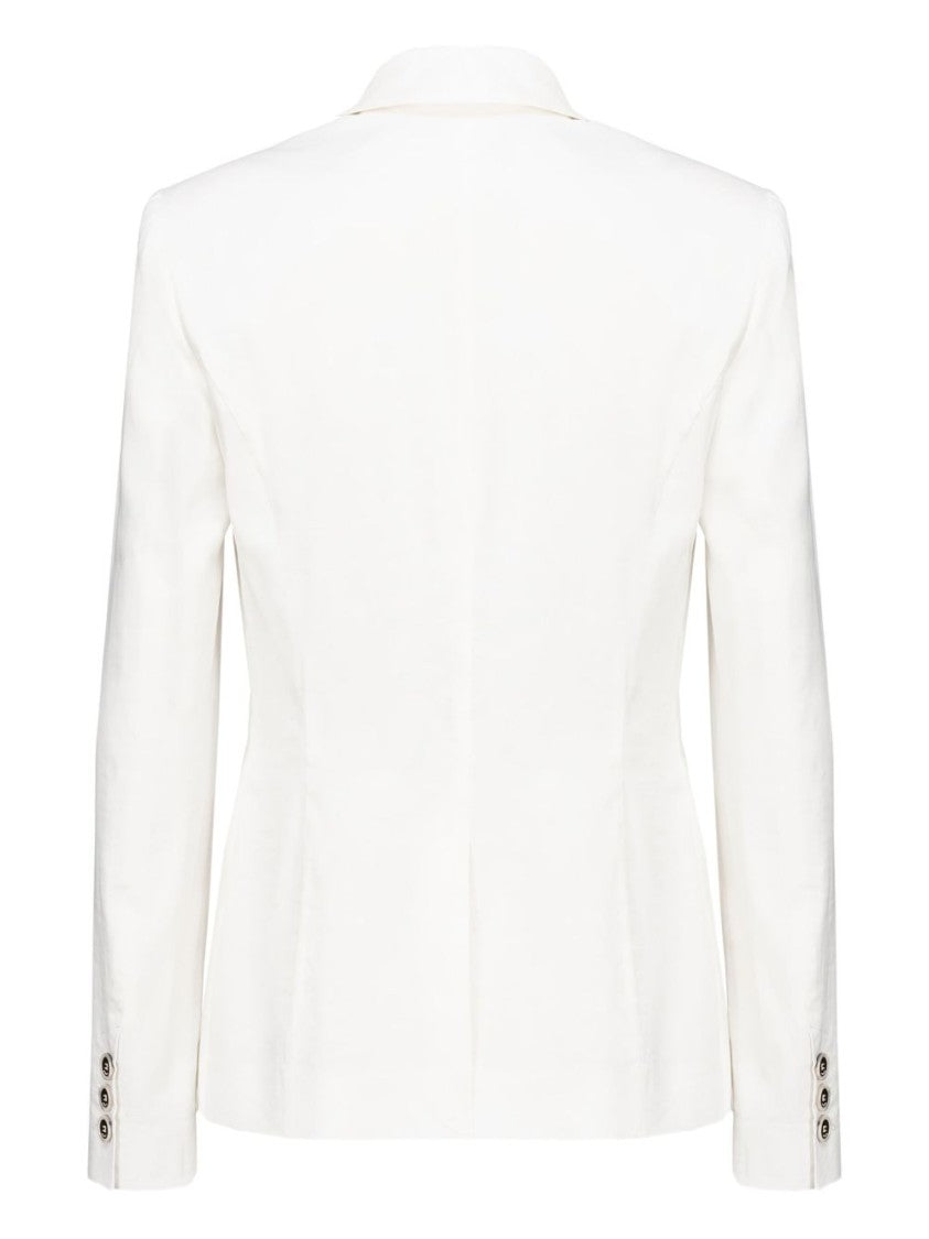 Pinko Tailored White Jacket With Peak Lapels