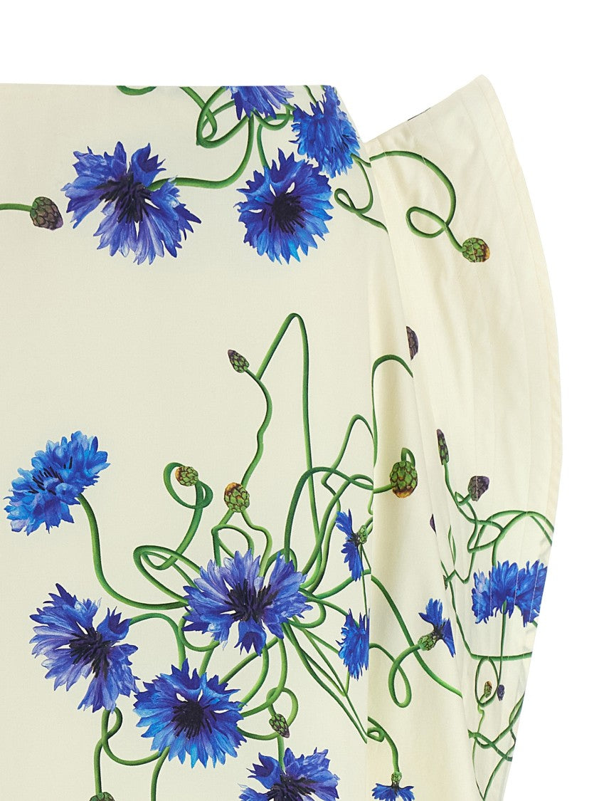 Stella Mccartney Floral Print High-Waist Long Skirt