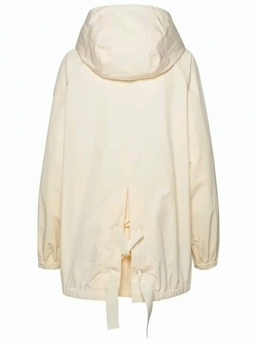 Moncler Lightweight Hooded Jacket With Unique Tied Detail