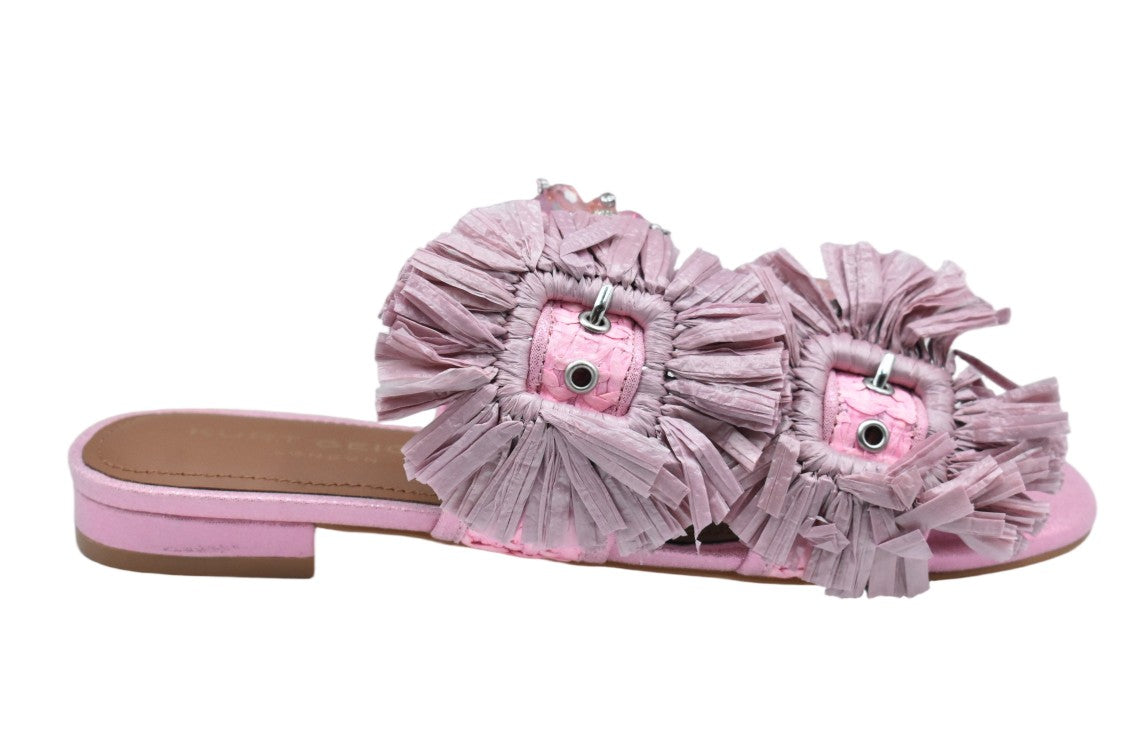 Kurt Geiger Pink Laced Chic Versatile Low Shoes