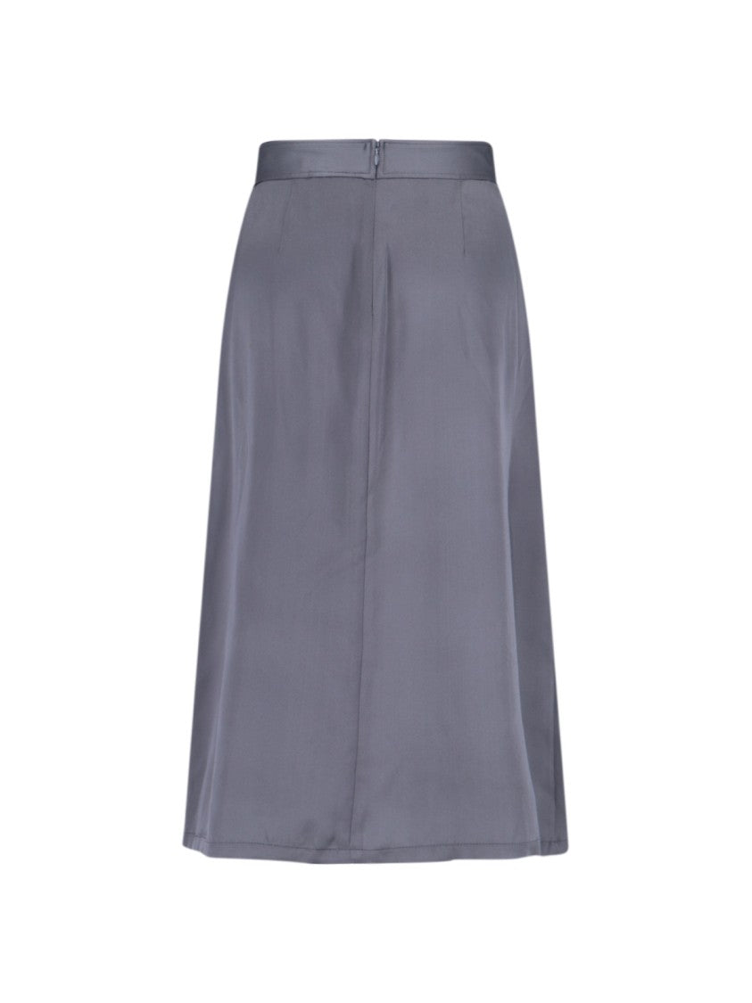 Aspesi Tailored Grey Skirt With Minimalist Aesthetic