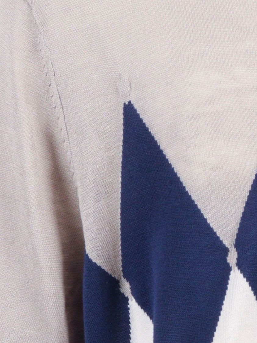 Ballantyne Crew Neck Argyle T-Shirt
