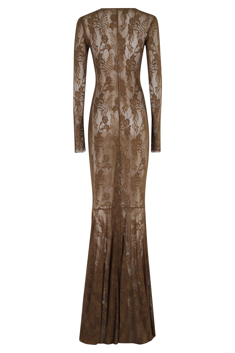 Norma Kamali Long Sleeve V Neck Shirred