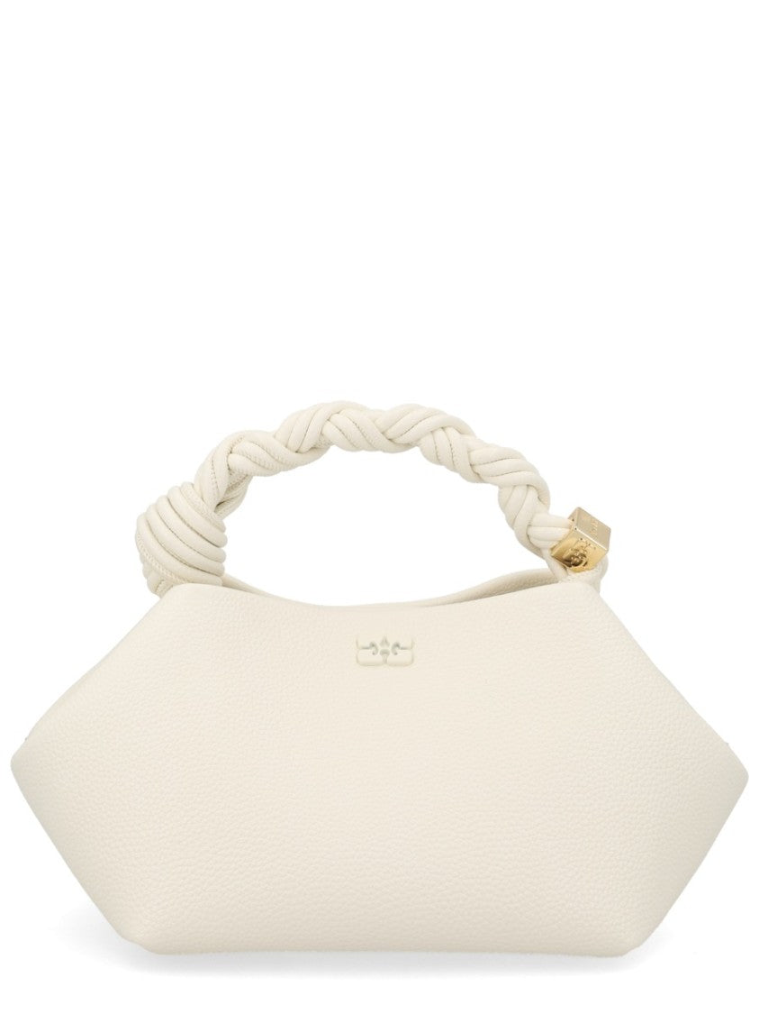 Ganni Pink Twisted Rope Handle Shoulder Bag