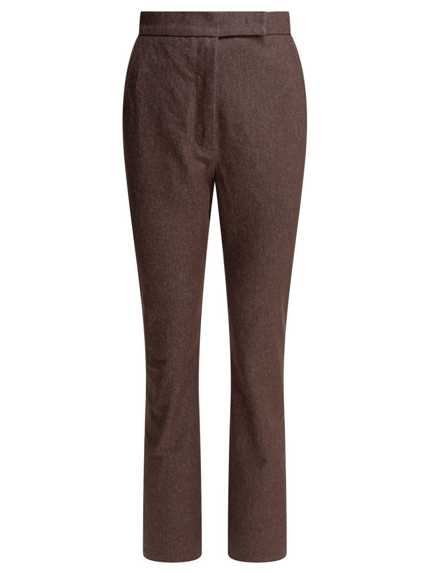 Max Mara Denim-Effect Cotton Trousers