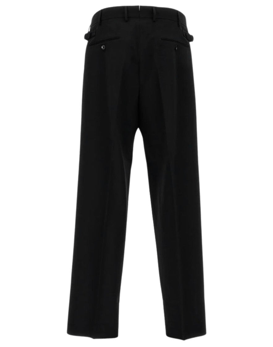 Cellar Door Men’S Pleated Black Trousers