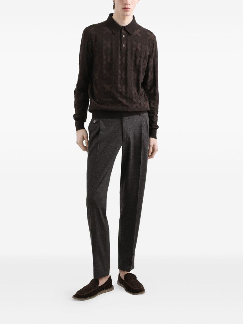Dolce & Gabbana Tailored Grey Virgin Wool Cigarette Trousers