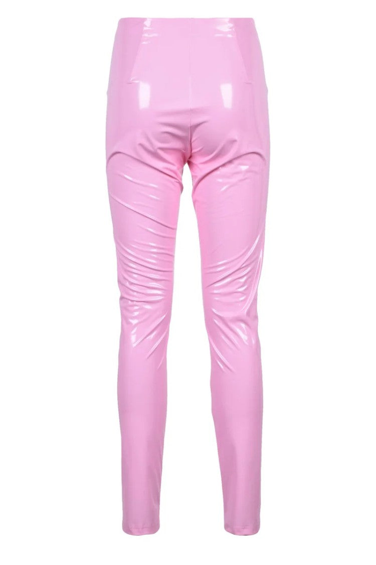 Patrizia Pepe Polyurethane Pants - Pink