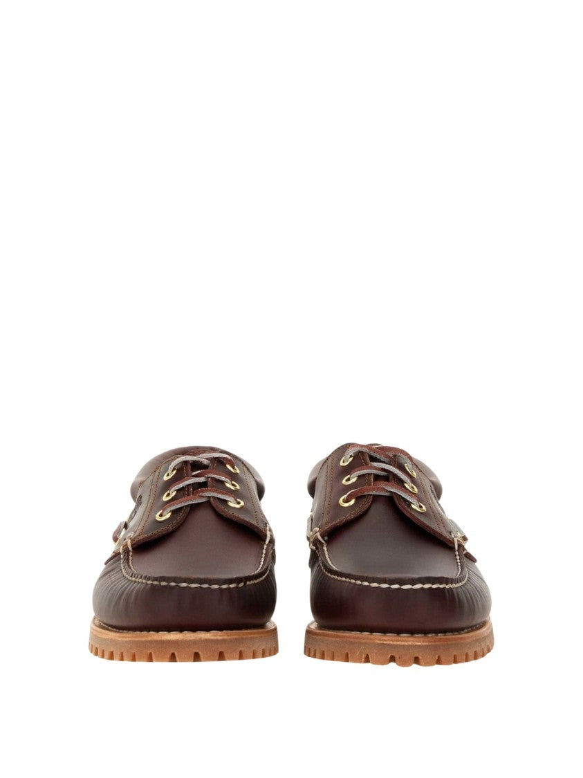Timberland Burgundy Leather Boat Shoes