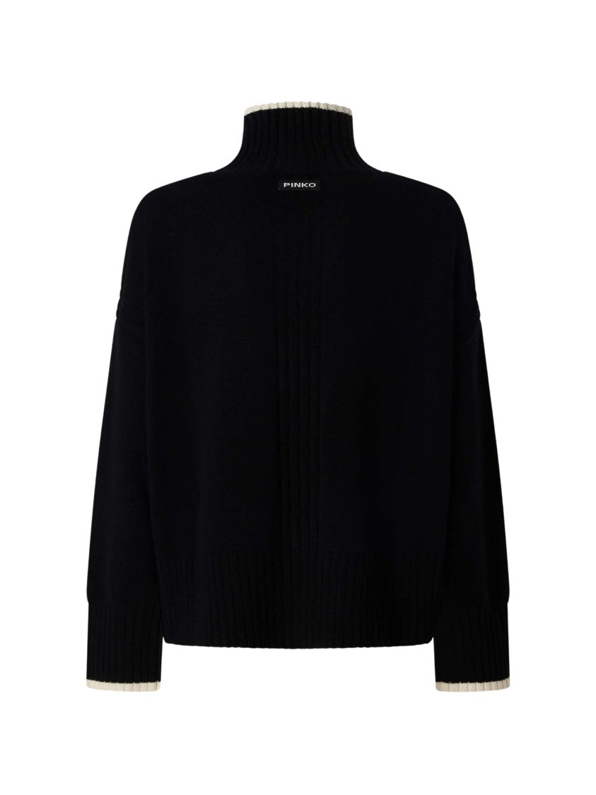 Pinko Falkland Maglia High-Neck Wool Sweater
