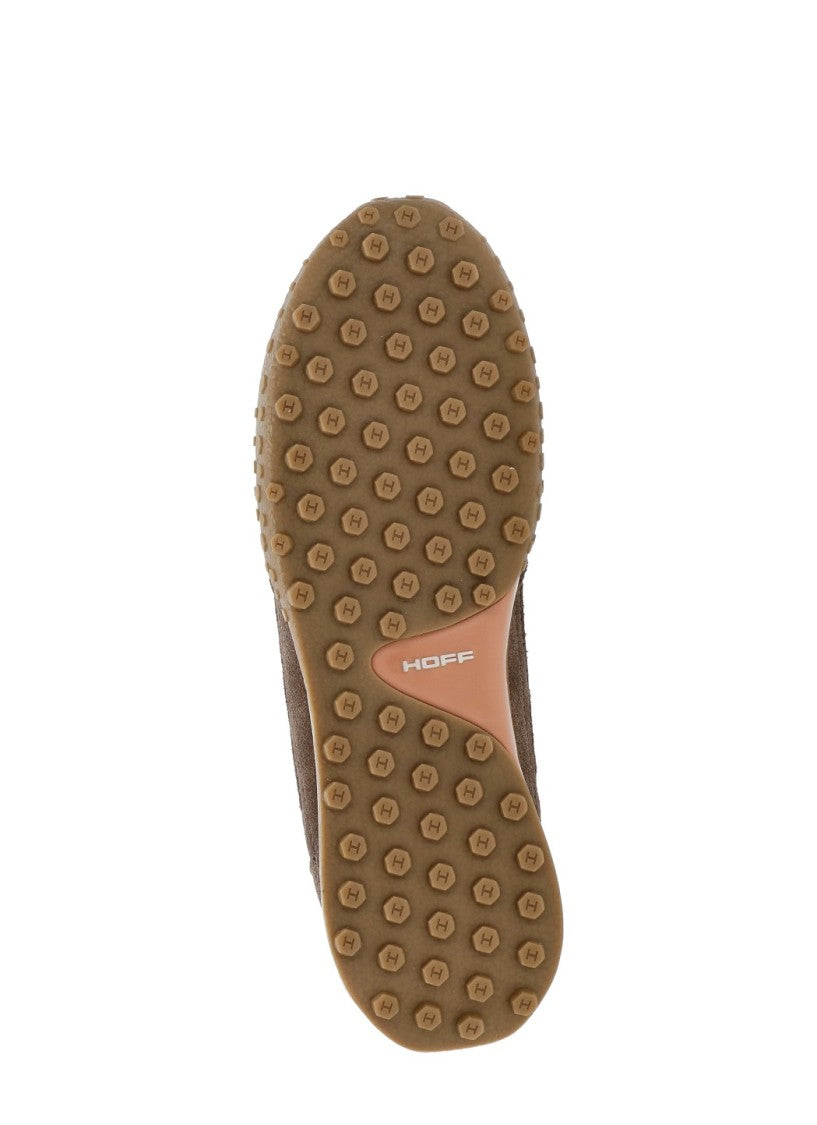 Hoff Brown Multi-Tone Elements Textured Sole Suede Sneakers