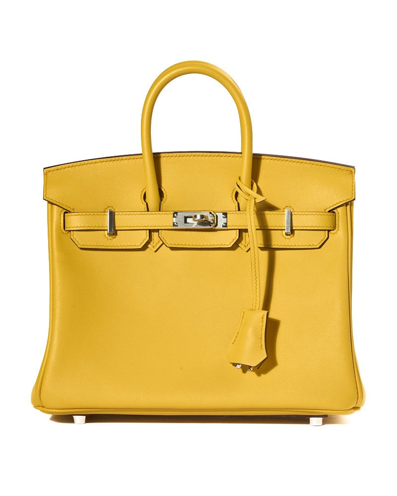 Hermès Birkin 25 Swift Amber Yellow Bag