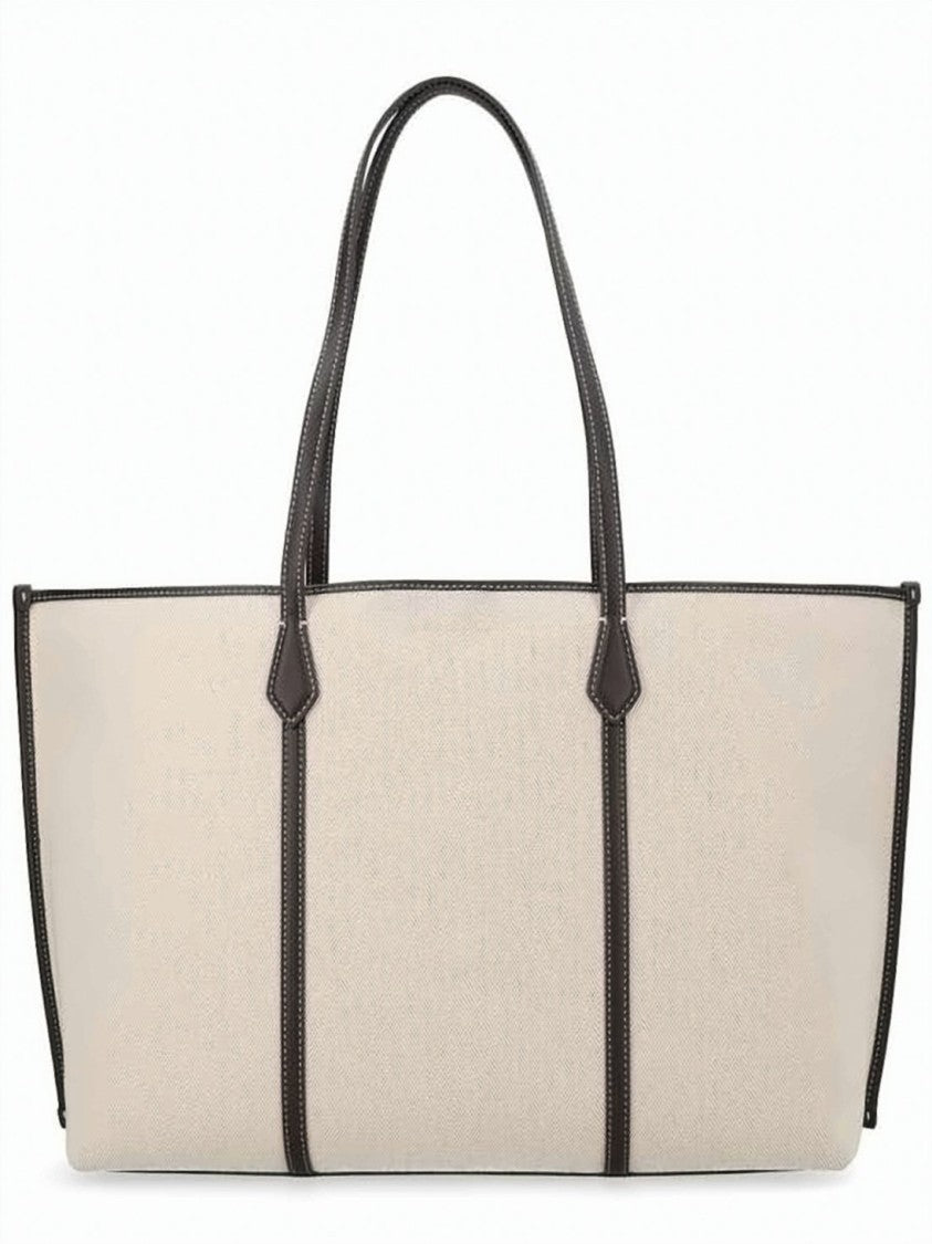 Tory Burch Textured Fabric Shoulder Bag With Sturdy Handles