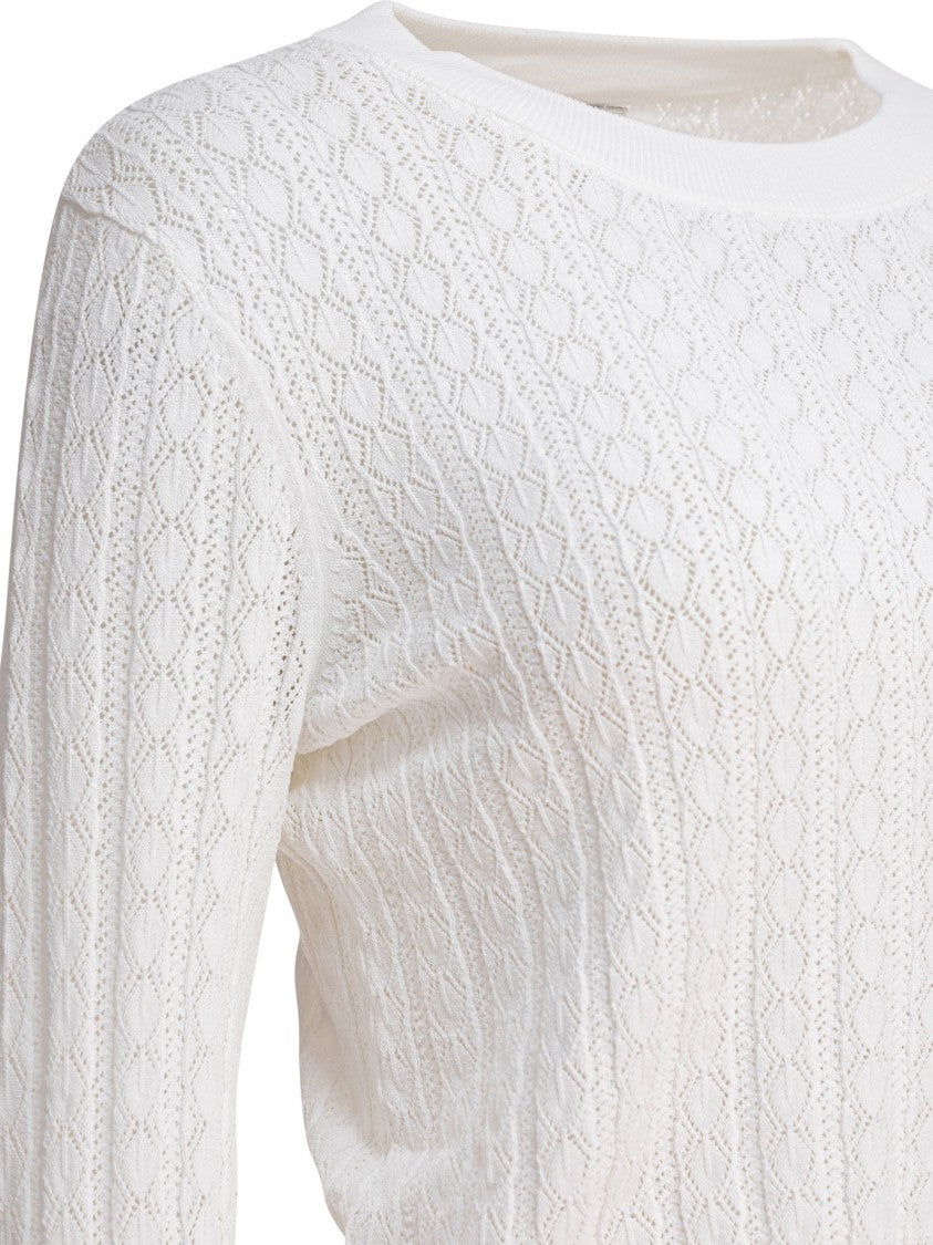 Loulou Studio Cable Knit White Knitwear