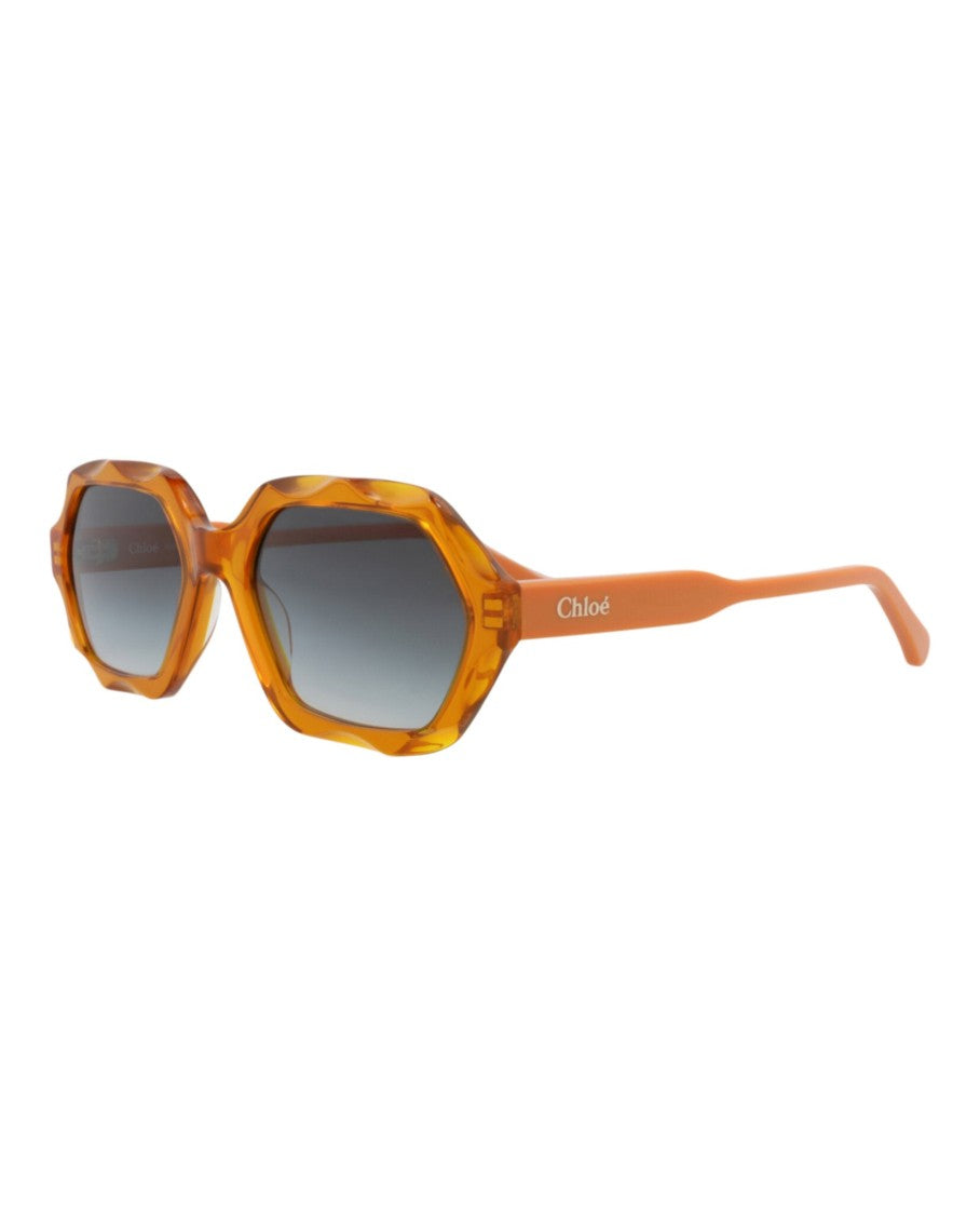 Chloé Square-Frame Recycled Acetate Sunglasses With Tortoiseshell Pattern