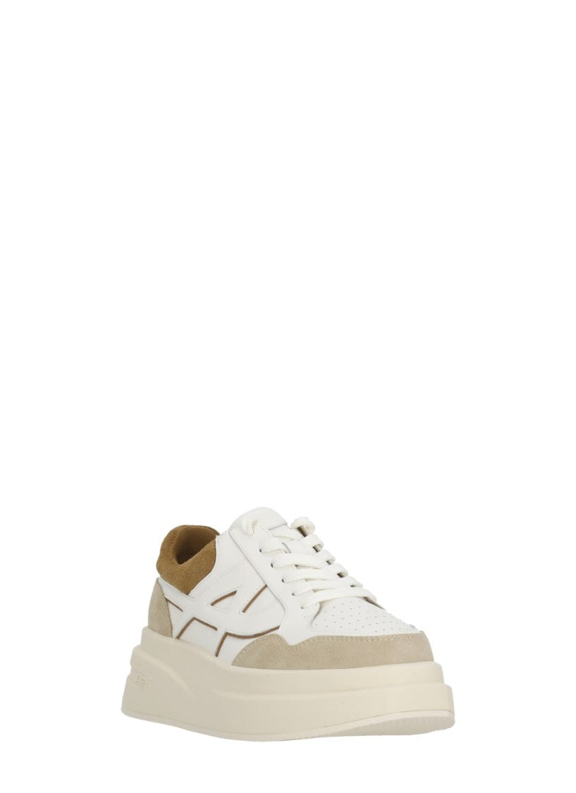 Ash Ivory Icone Suede Platform Sneakers