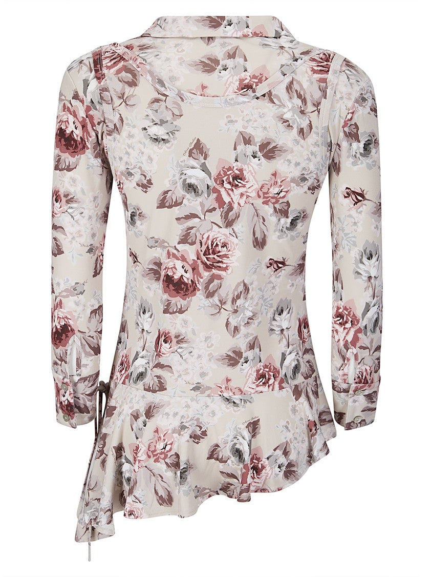 Acne Studios Flowy Viscose Blouse With Elegant Silhouette