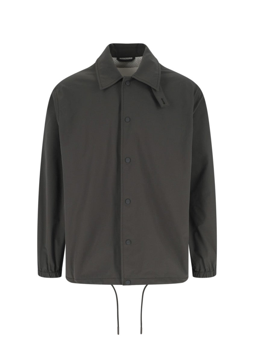 Closed Logo Shirt Jacket – Grey