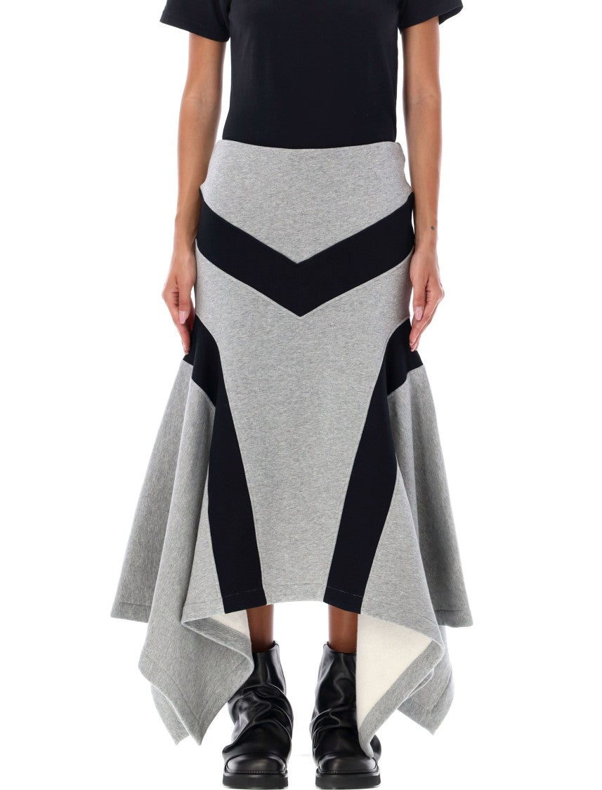 The Attico Wide Longuette Skirt