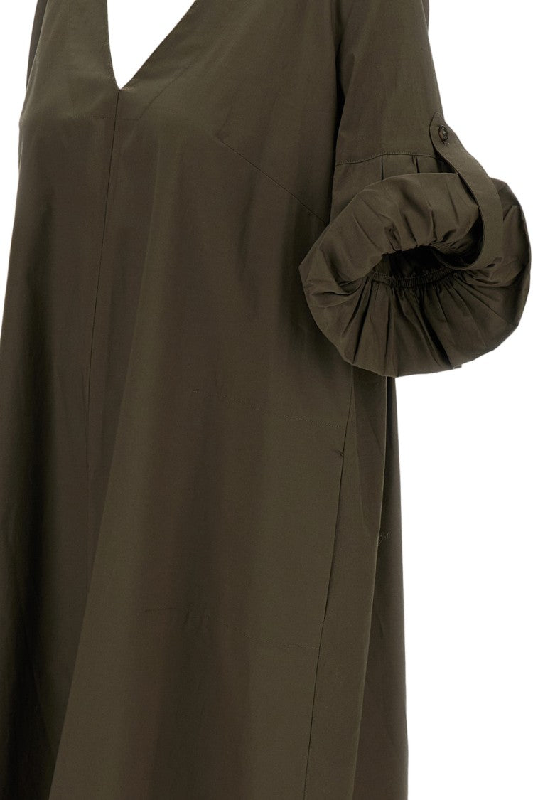 Fay Flowing Green Dress With Silhouette