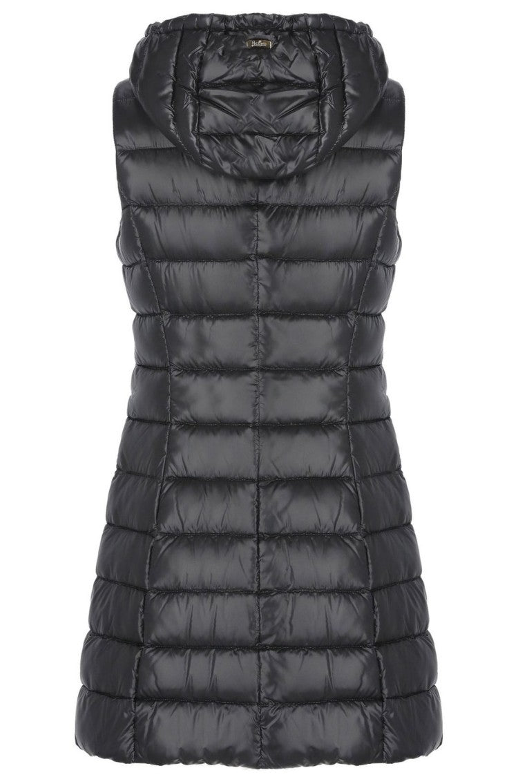 Herno Quilted Black Puffer Vest