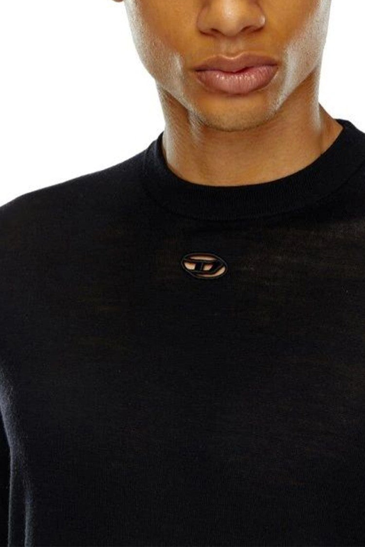 Diesel Multicolor Cotton Knitwear With Classic Crew Neckline