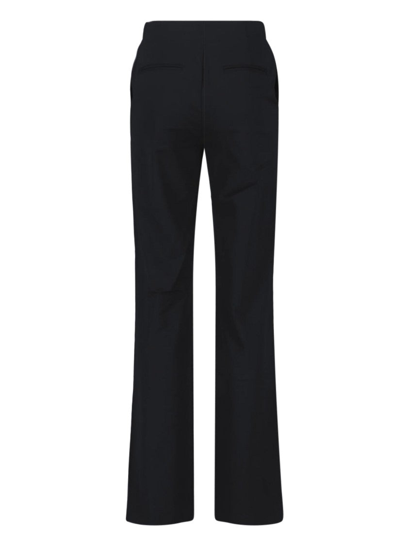 Diesel Straight-Leg Wool Blend Pants With Side Zipper