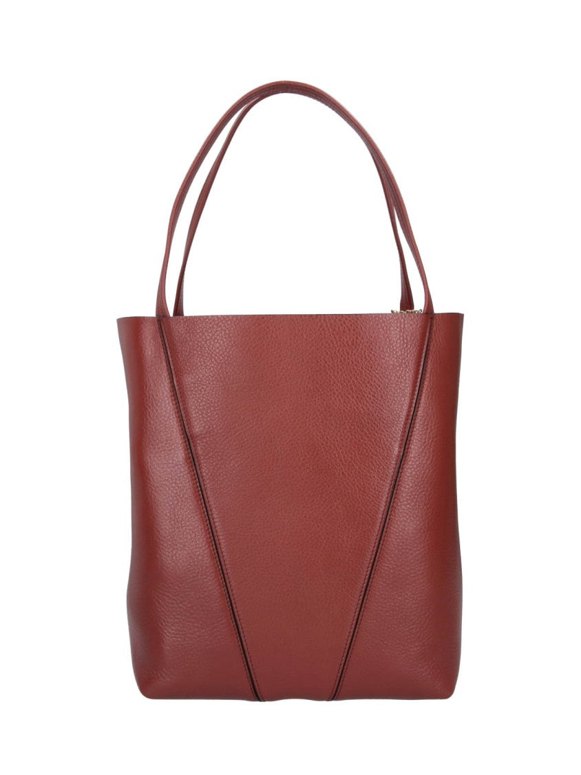 Chloé Structured Pebbled Leather Tote Bag