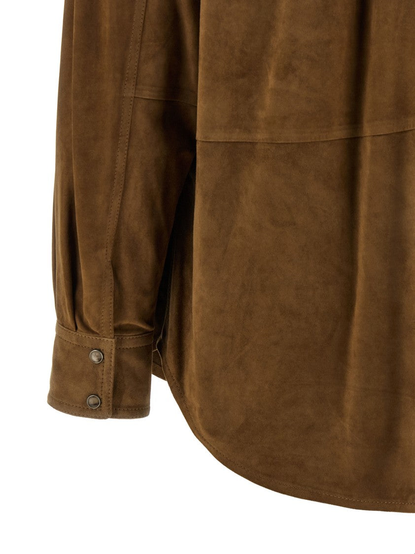 Brunello Cucinelli Suede Shirt