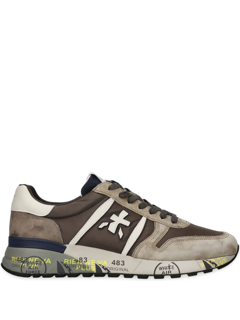 Premiata Low-Top Sneakers With Grey Suede