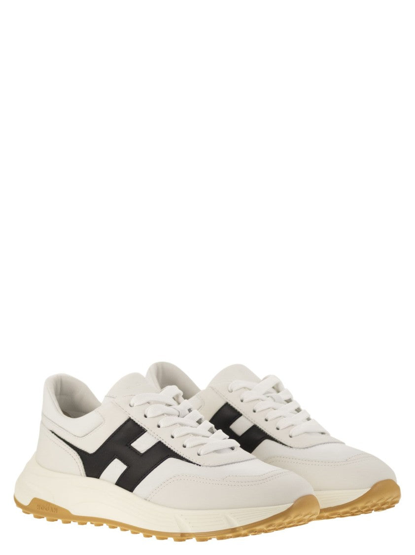 Hogan Hyperlight - Leather Sneakers With Side H