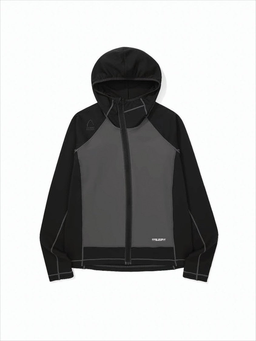 Sierra Designs Two-Tone Hooded Jacket With Contrast Stitching