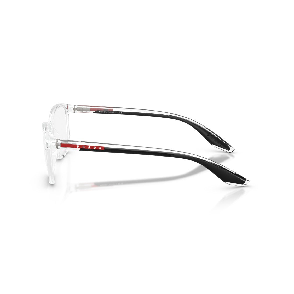 Prada Linea Rossa 0Ps 07Rv Transparent Rectangular Sunglasses