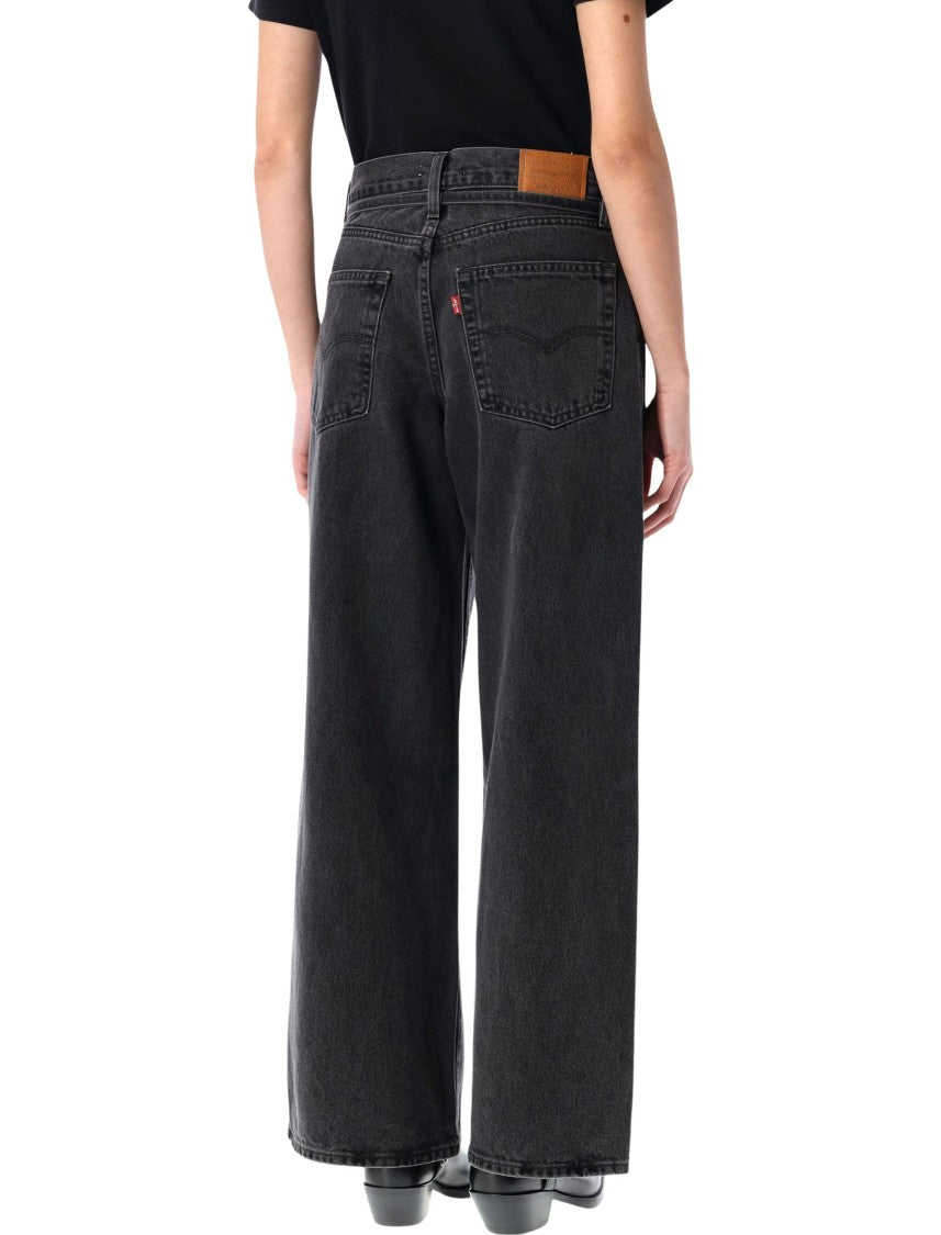 Levi's Mid-Rise Straight-Leg Denim Jeans With Tied Waistband