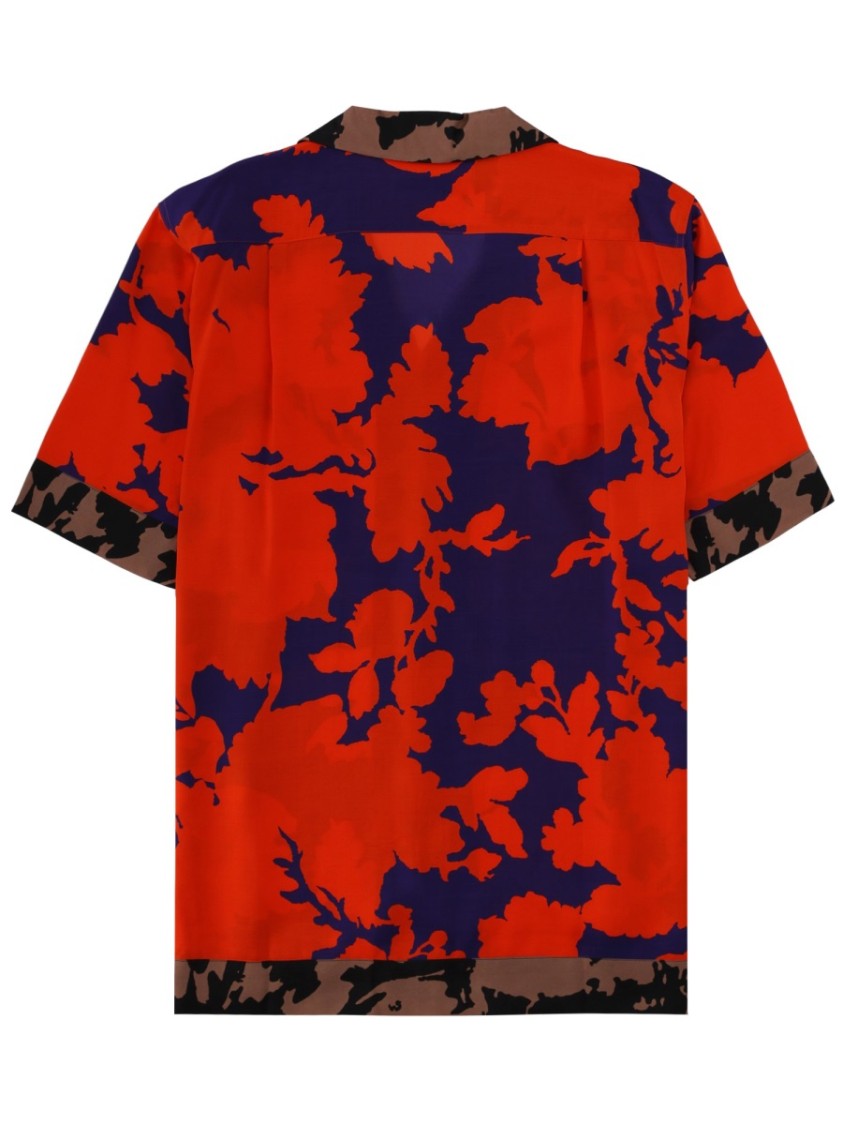Dries Van Noten Multicolor Carlton Abstract Floral Viscose Shirt