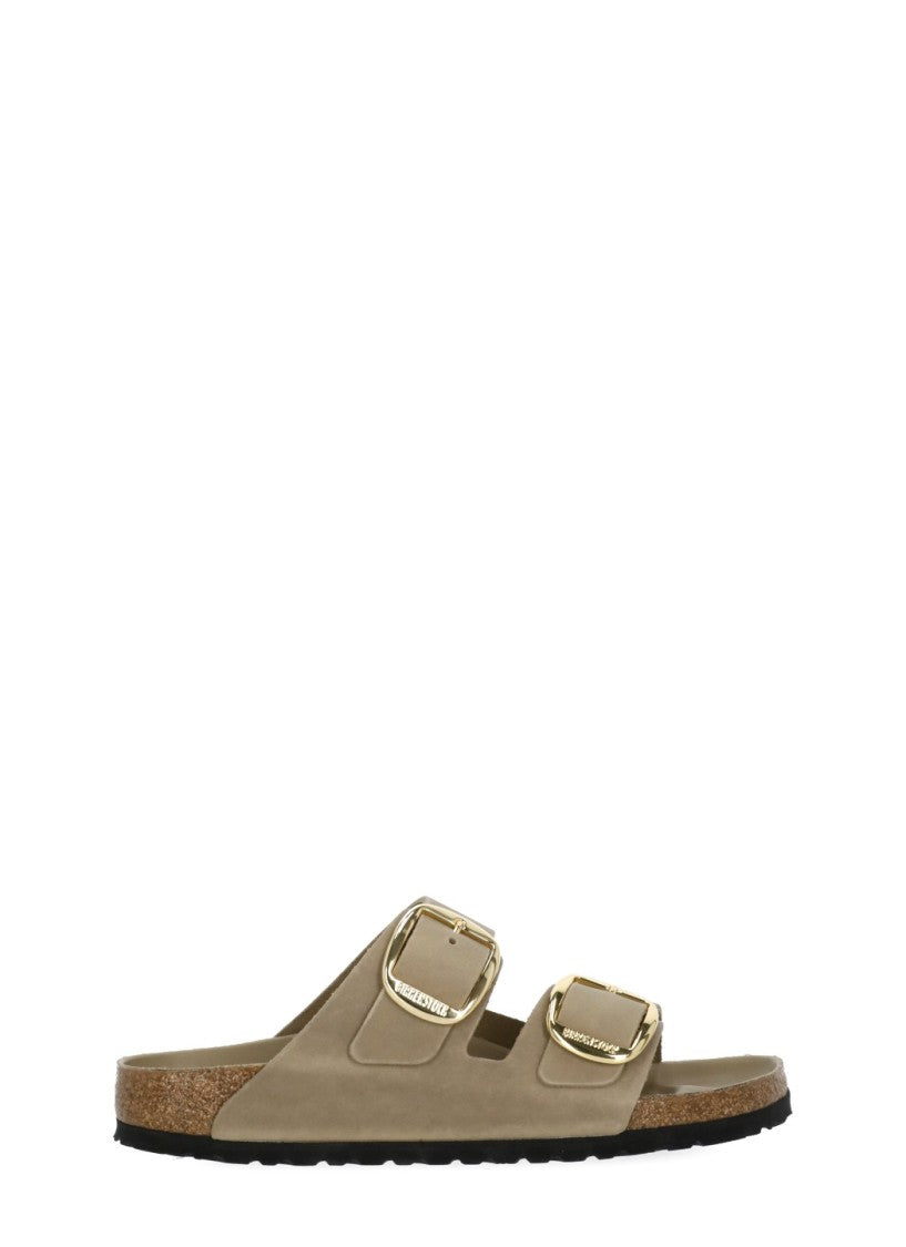Birkenstock Beige Arizona Big Buckle Leather Sandals