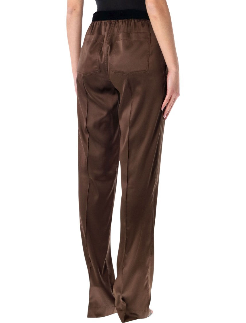 Tom Ford Pj Stretch Silk Satin Pants