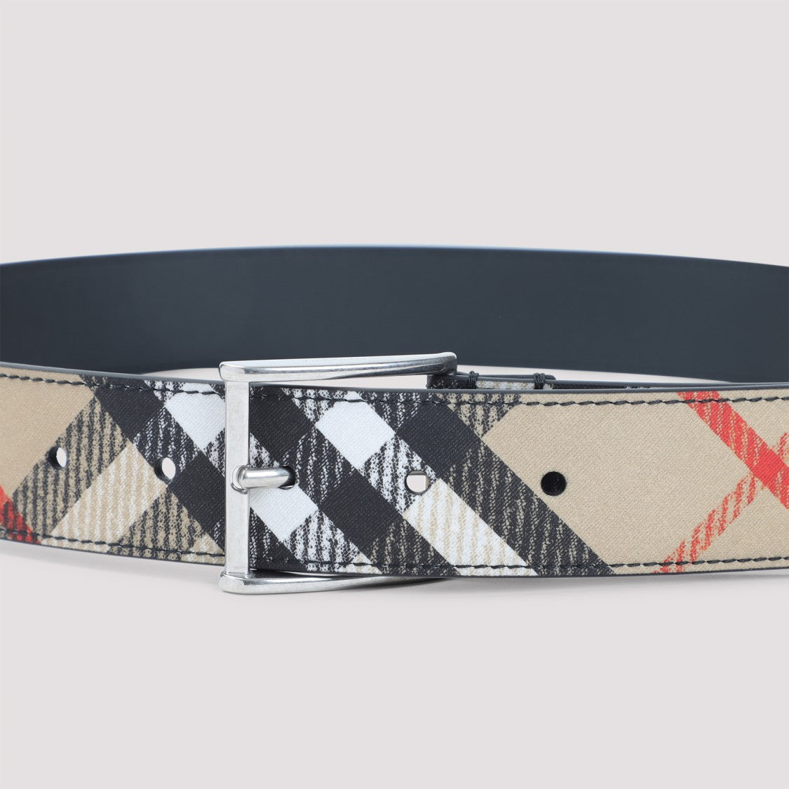 Burberry Nude And Neutrals Classic Check Belt