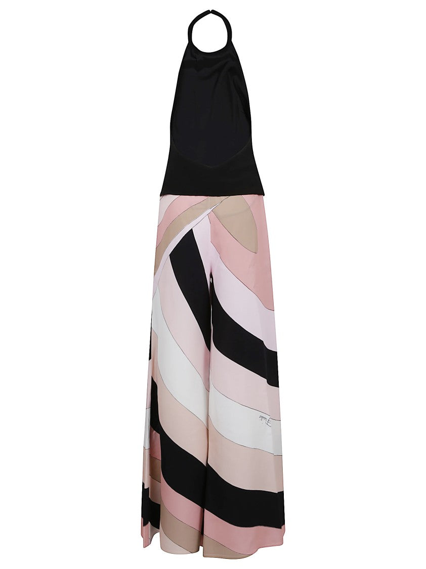 Emilio Pucci Halter Neck Viscose Dress With Flowing Pants